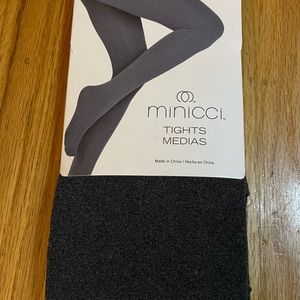 NWT Minicci Dark Grey Tights Sz:M